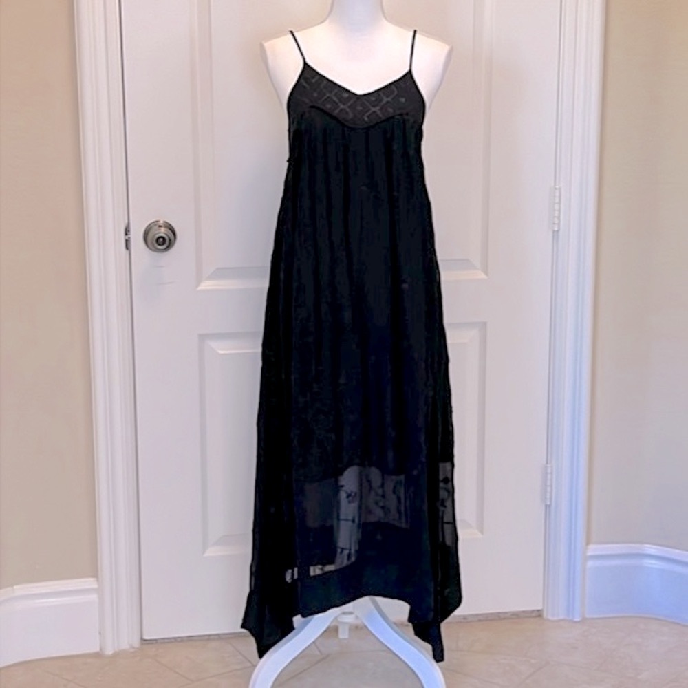 Lucky Brand Black Embroidered Dress